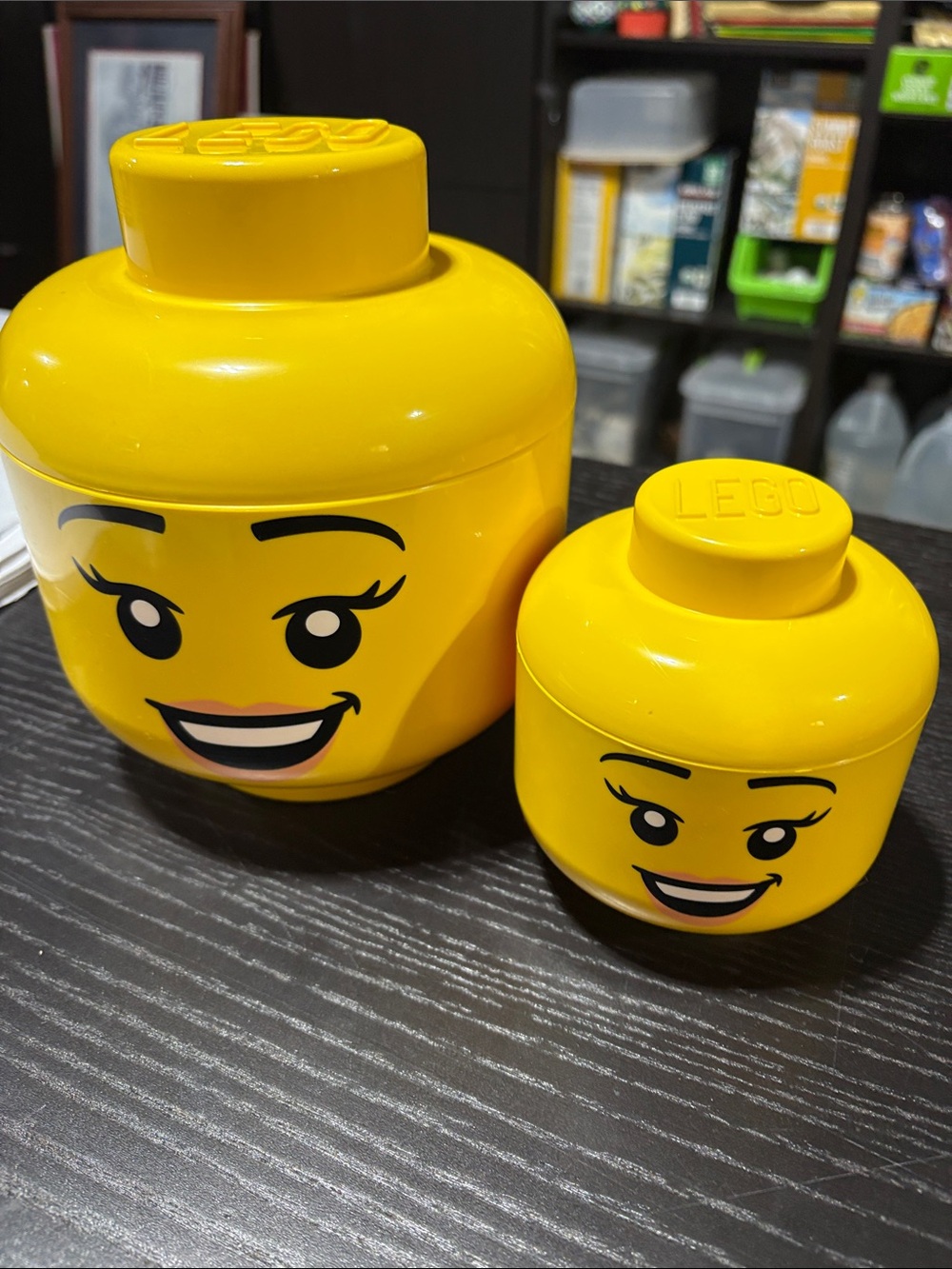 LEGO Head Storage Containers